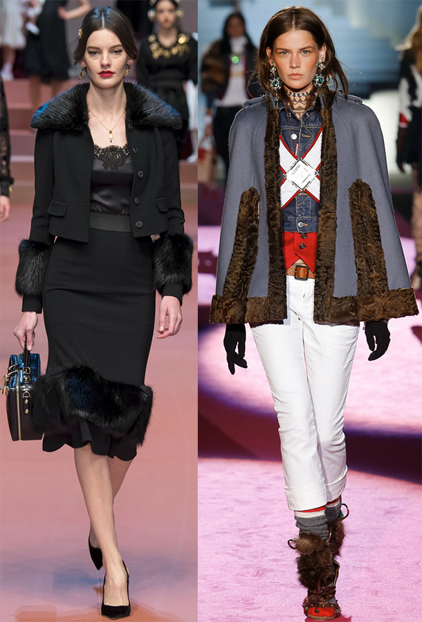 Garniture en fourrure dans les collections automne-hiver 2025-2026