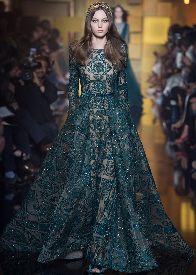 Robe verte Elie Saab