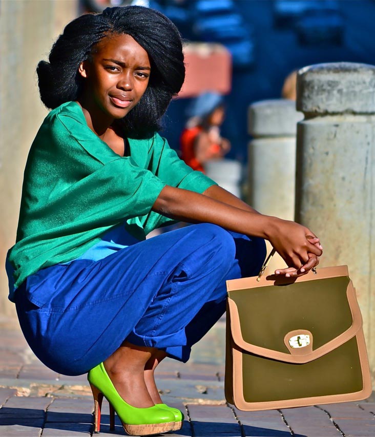 Fille noire brillante, photo