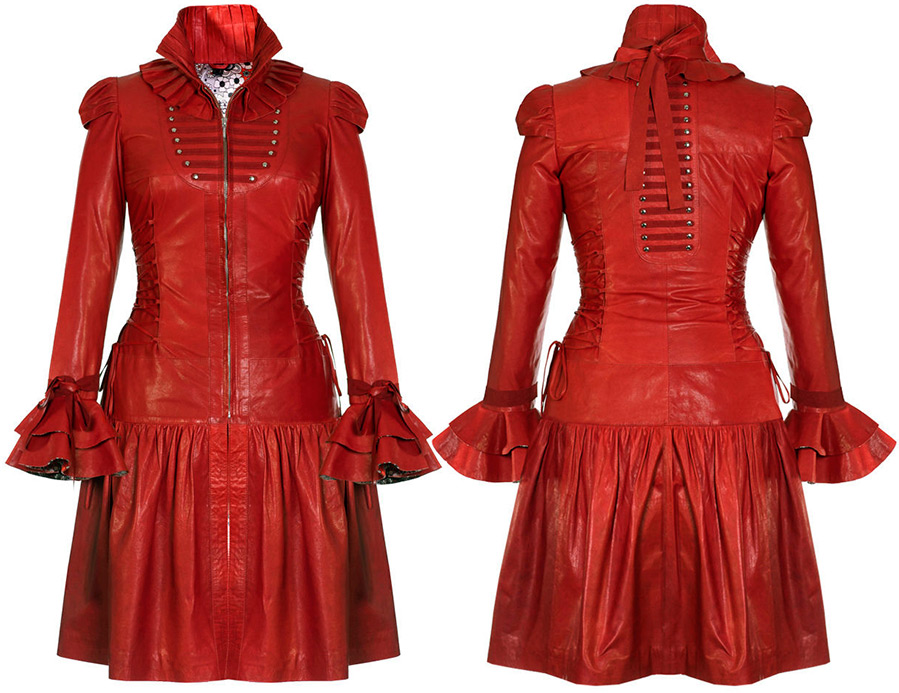 Robe manteau rouge