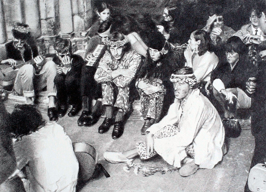 Style hippie dans les vêtements et accessoires