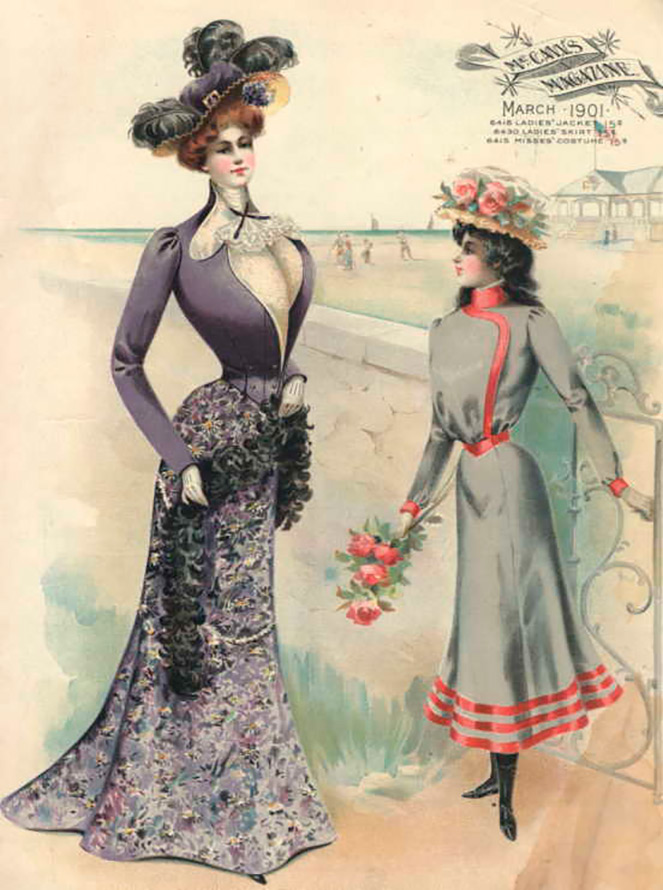 Style moderne dans les vêtements des années 1900