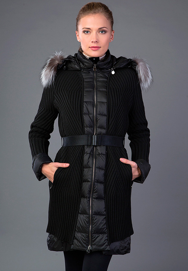 Doudoune noire pour fille