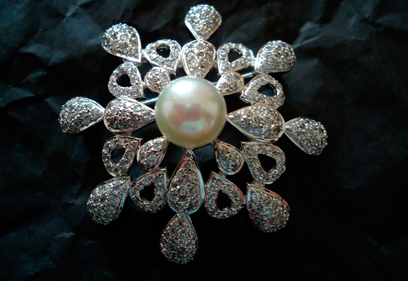 Broche flocon de neige