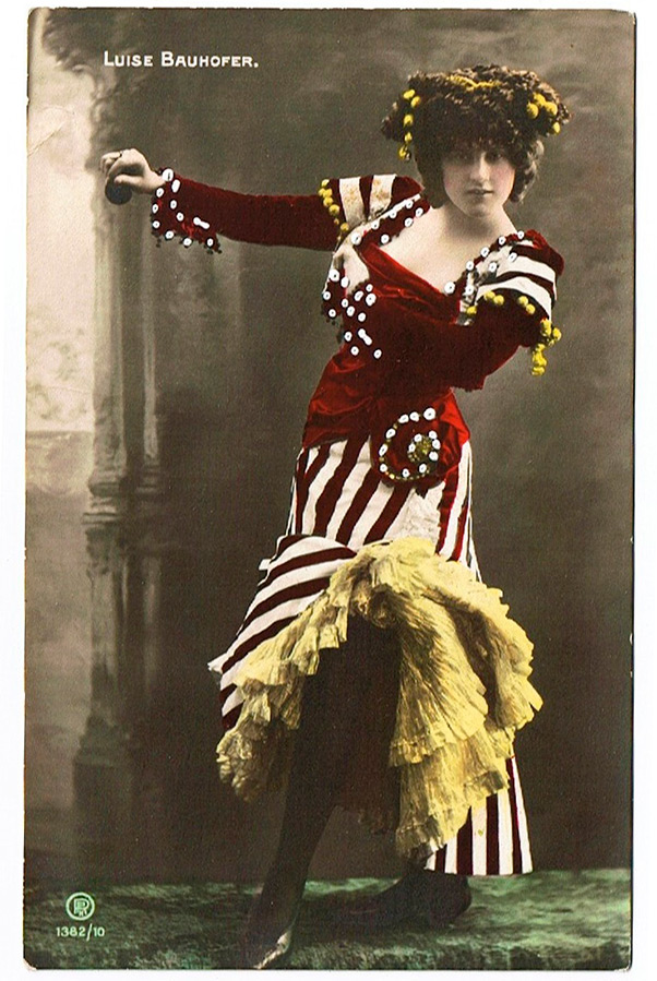 Cartes de vacances vintage glamour