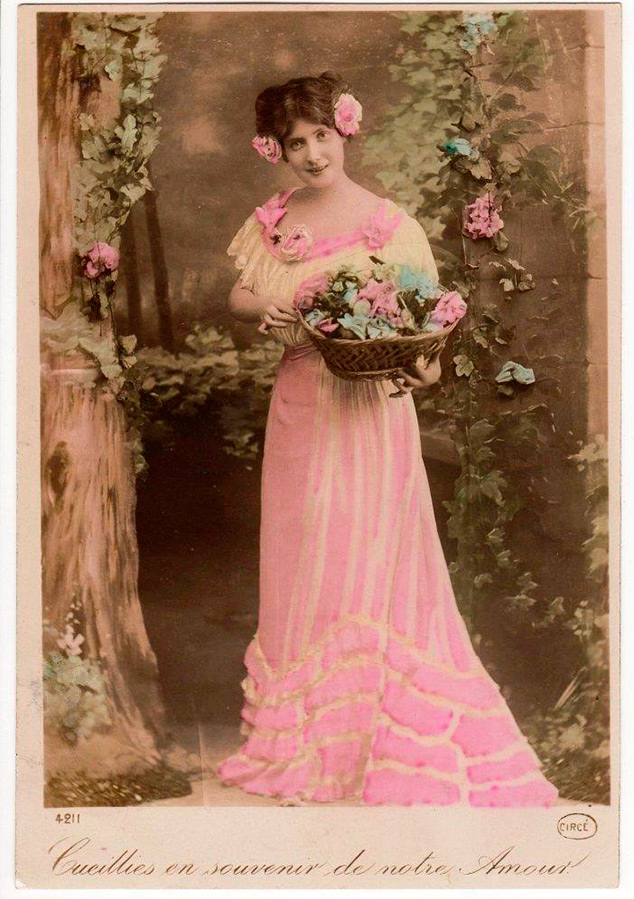 Cartes de vacances vintage glamour