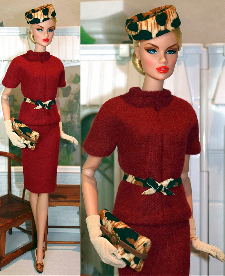 Vêtements chauds luxueux pour poupées