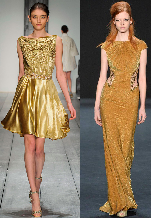 robes de demoiselle d'honneur en or