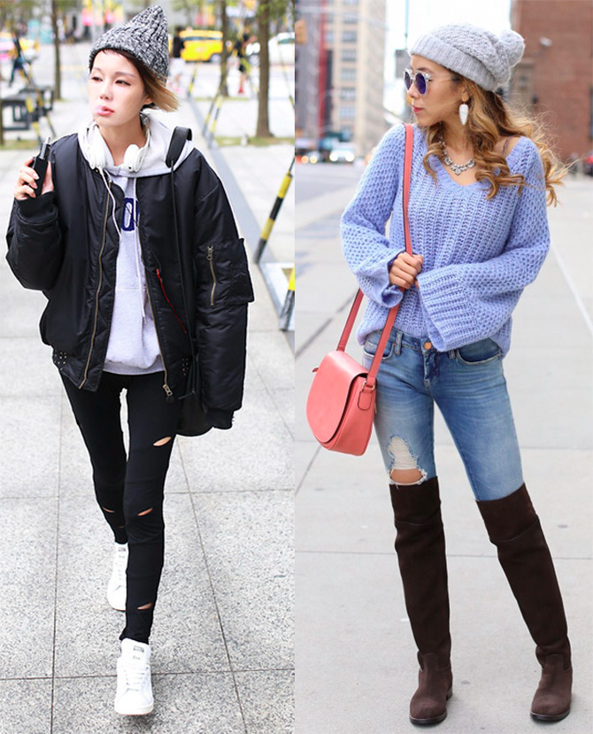 Bonnets tricotés - belles images