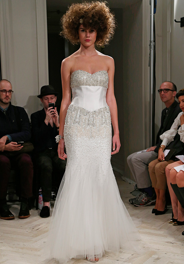 Robe de mariée avec strass