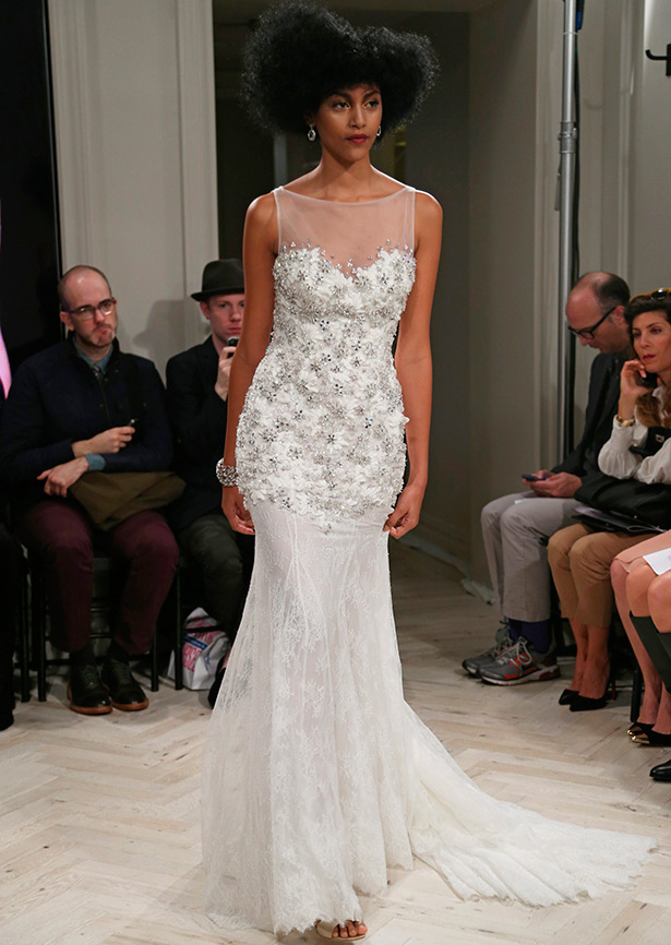 Robe de mariée avec strass