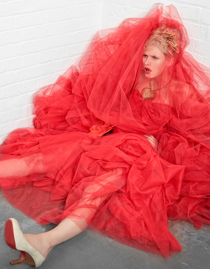 Robe de mariée rouge