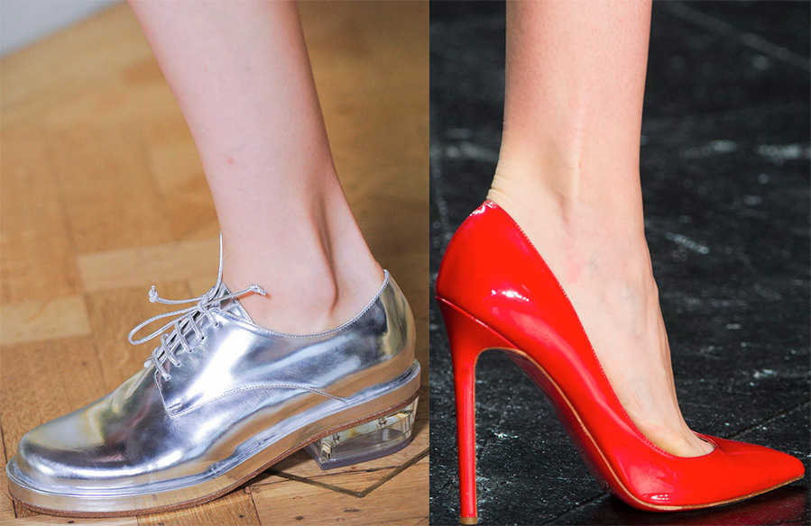 La palette de couleurs des chaussures à la mode