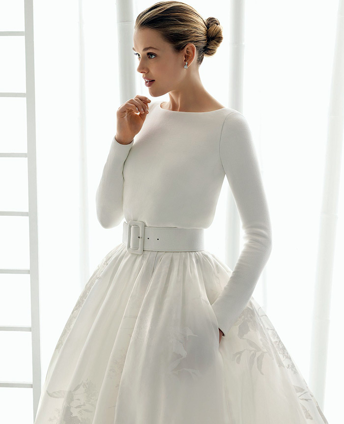 Look de mariage avec une ceinture