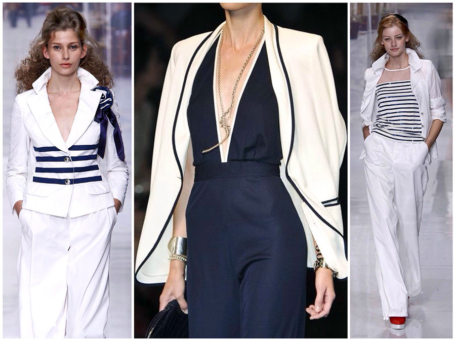 Filles dans le style nautique