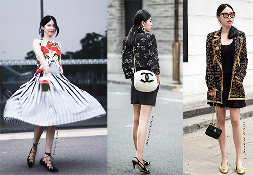 Images élégantes d'un étudiant de Shanghai