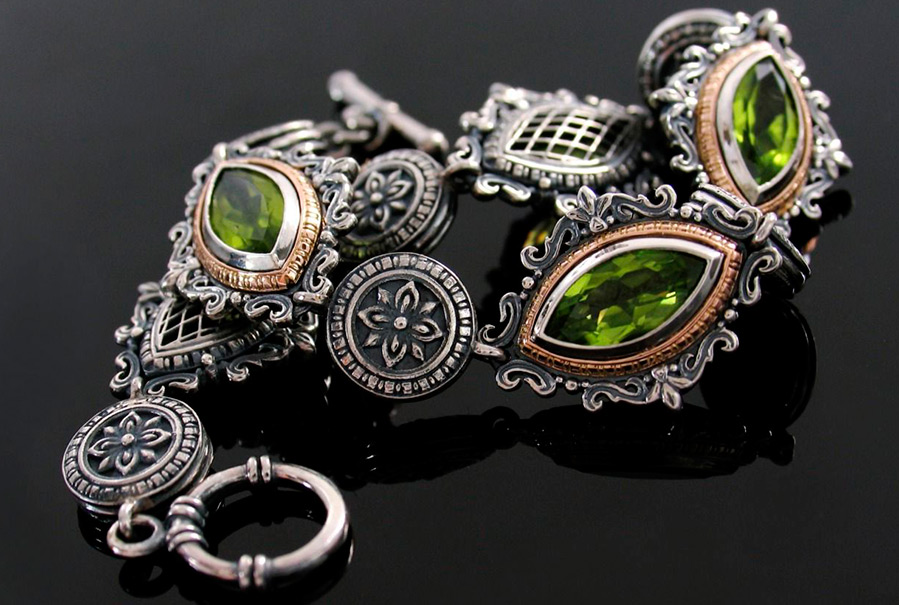 Bijoux en chrysolite