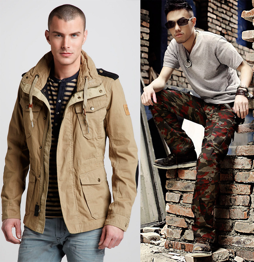 Style militaire pour un vrai homme