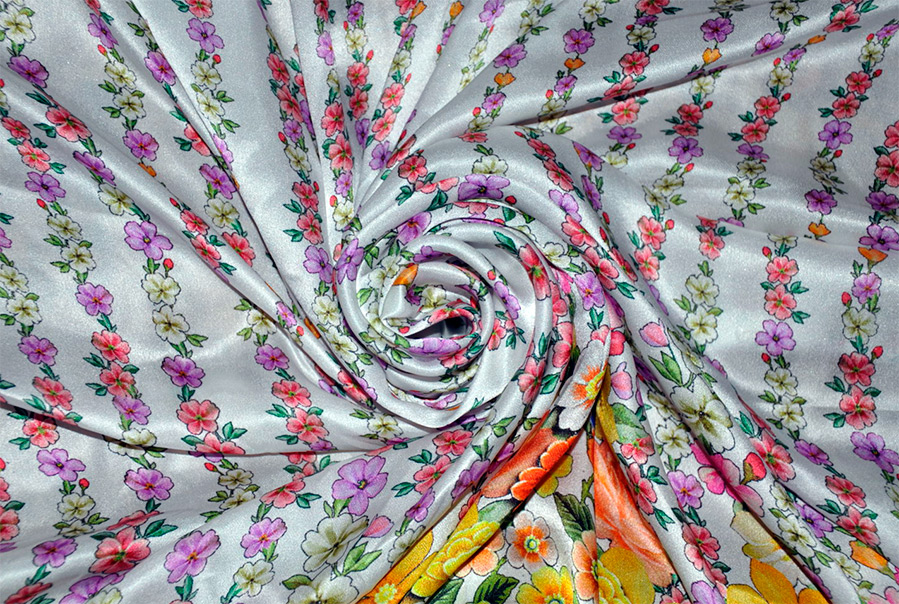 Tissu en mousseline de soie