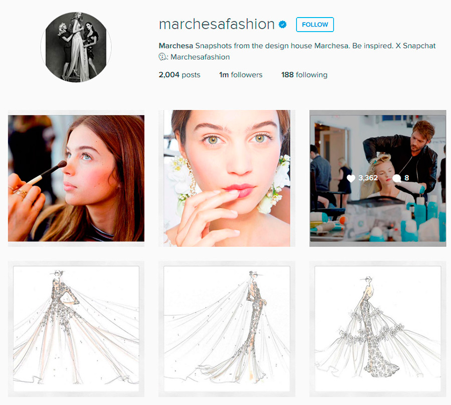 Pages populaires sur Instagram