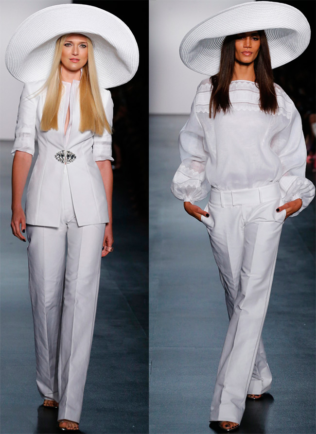 Des tenues blanches pour un mariage insolite