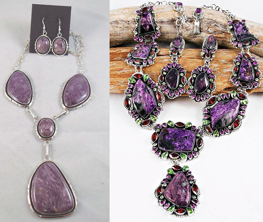 Pierre charoïte - photo et propriétés de la pierre