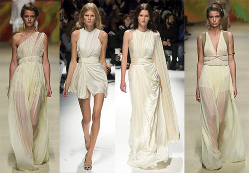 Robe de mariée à la grecque