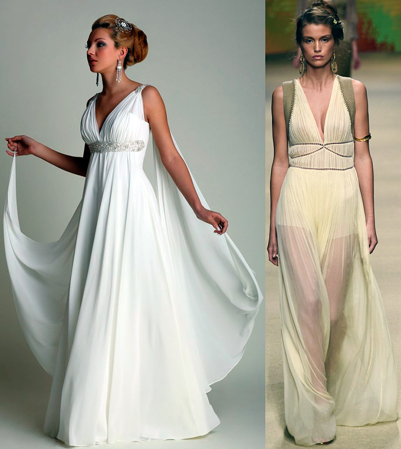 robes de mariée de style grec
