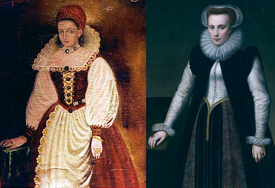 Robe rouge sanglante pour le look d'Elizabeth Bathory