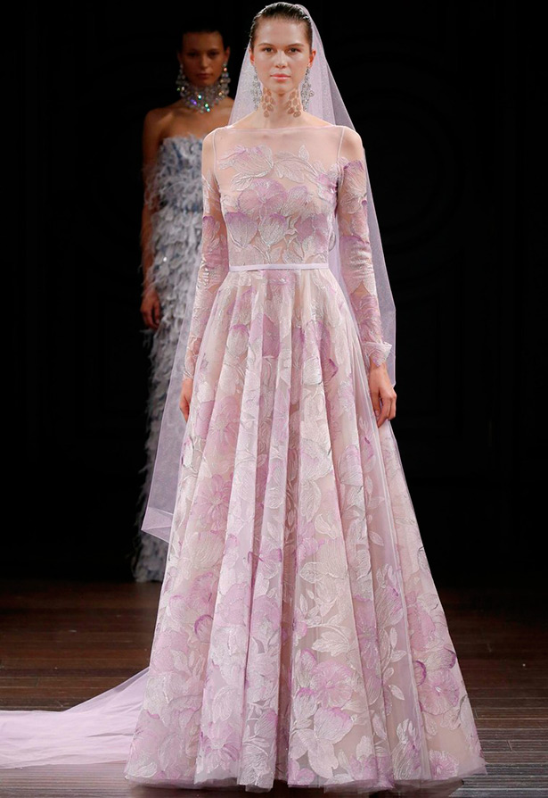 Robe de mariée rose