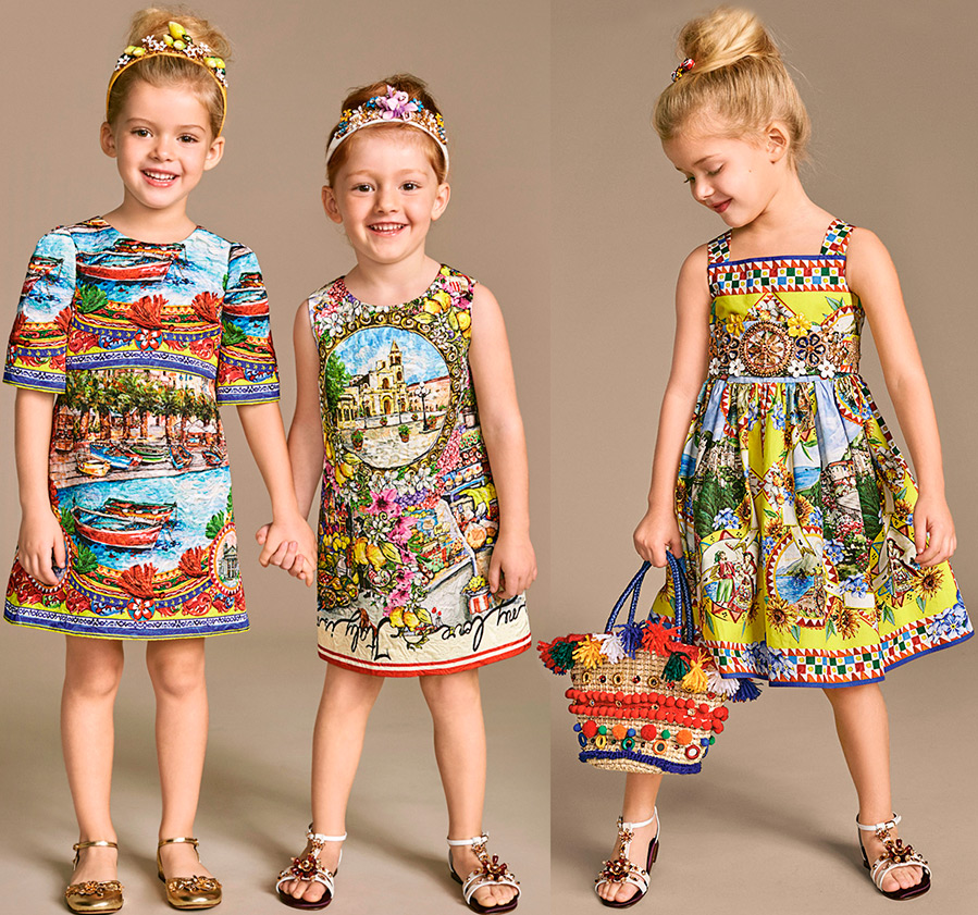 Robes d'été pour enfants Dolce & Gabbana