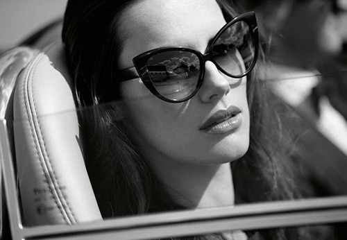 Lunettes de soleil en corne de taureau et peau de python