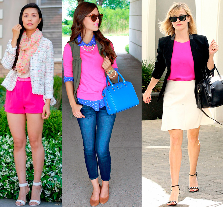 Couleur fuchsia - combinaison avec d'autres couleurs