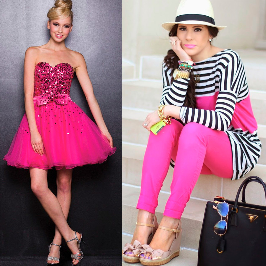 Fuchsia dans les vêtements