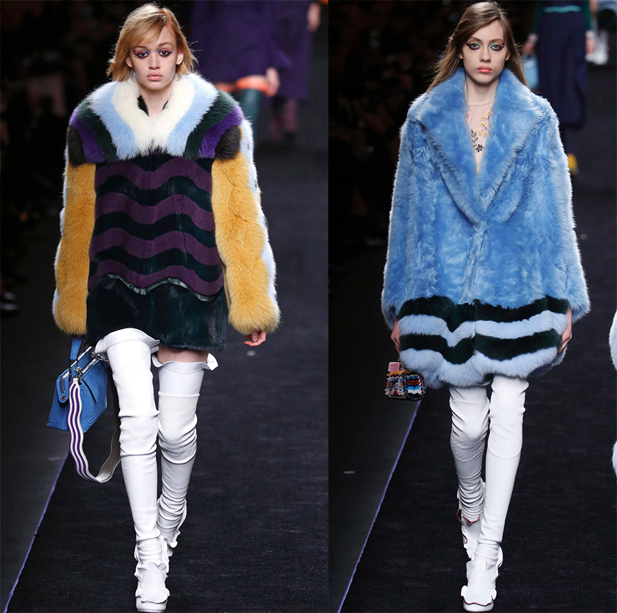 Manteaux de fourrure à la mode Fendi 2025-2026