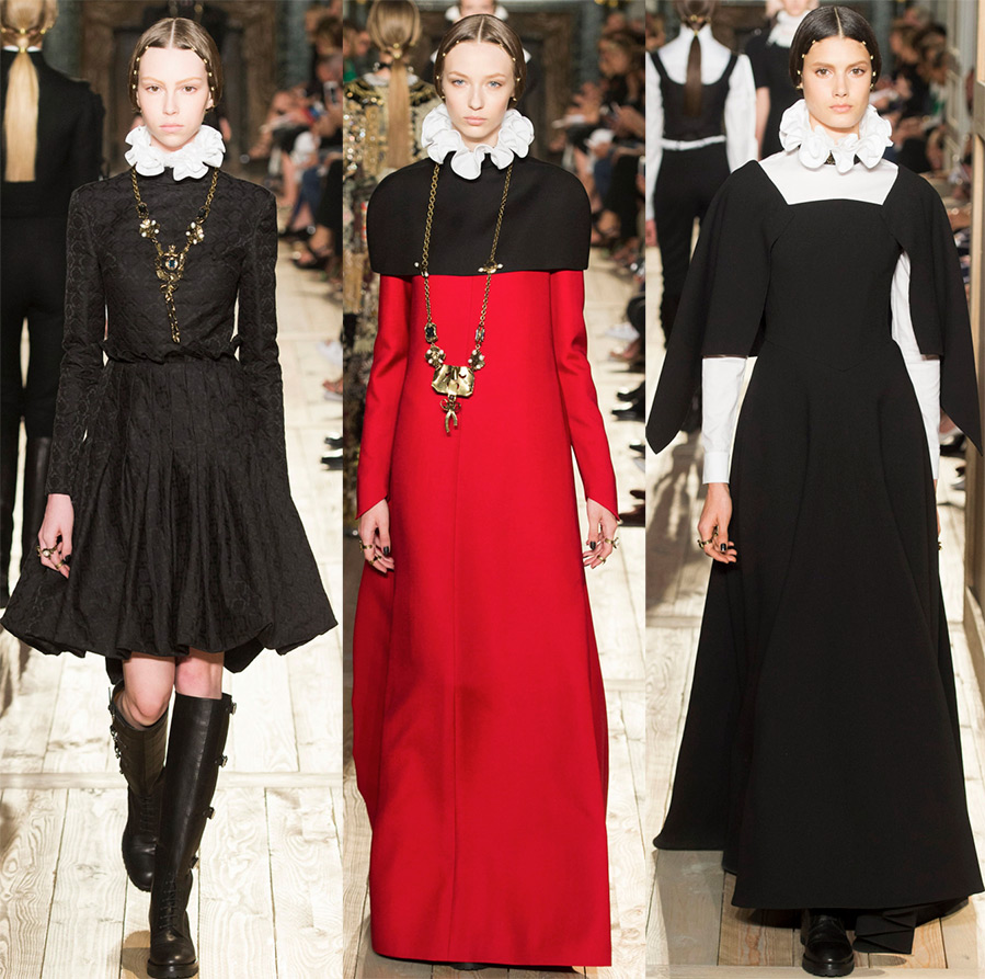 Valentino robes chaudes avec manches