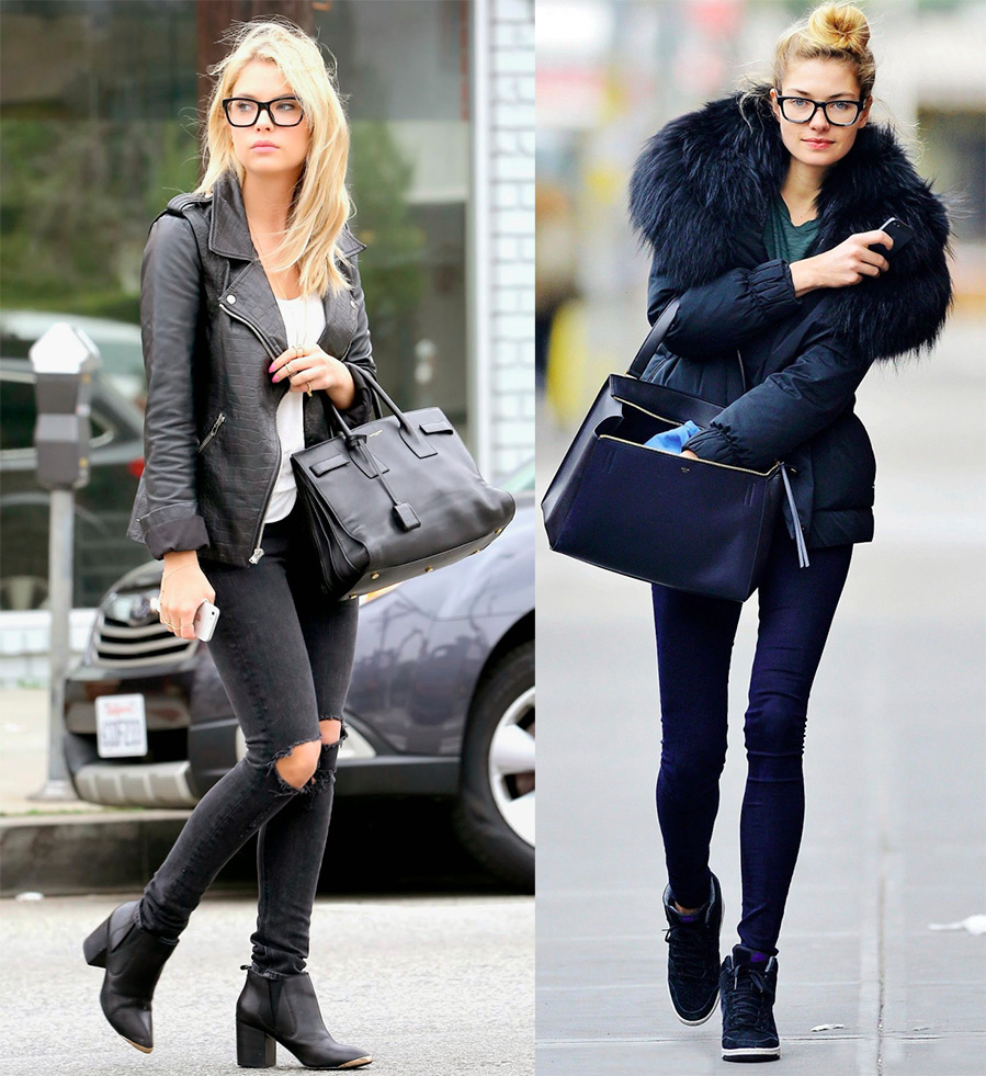 Filles avec des lunettes