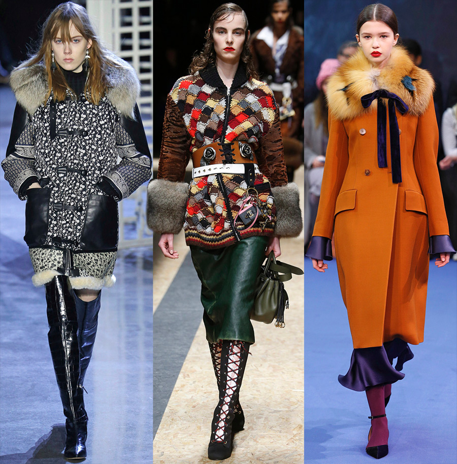 Vêtements pour femmes à la mode avec fourrure