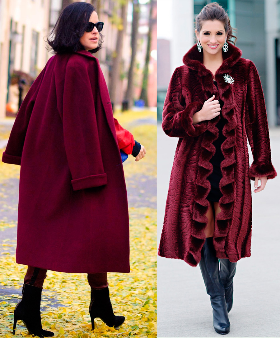 Manteau bordeaux