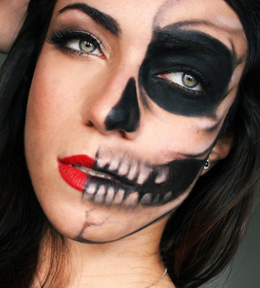 Maquillage squelette Halloween