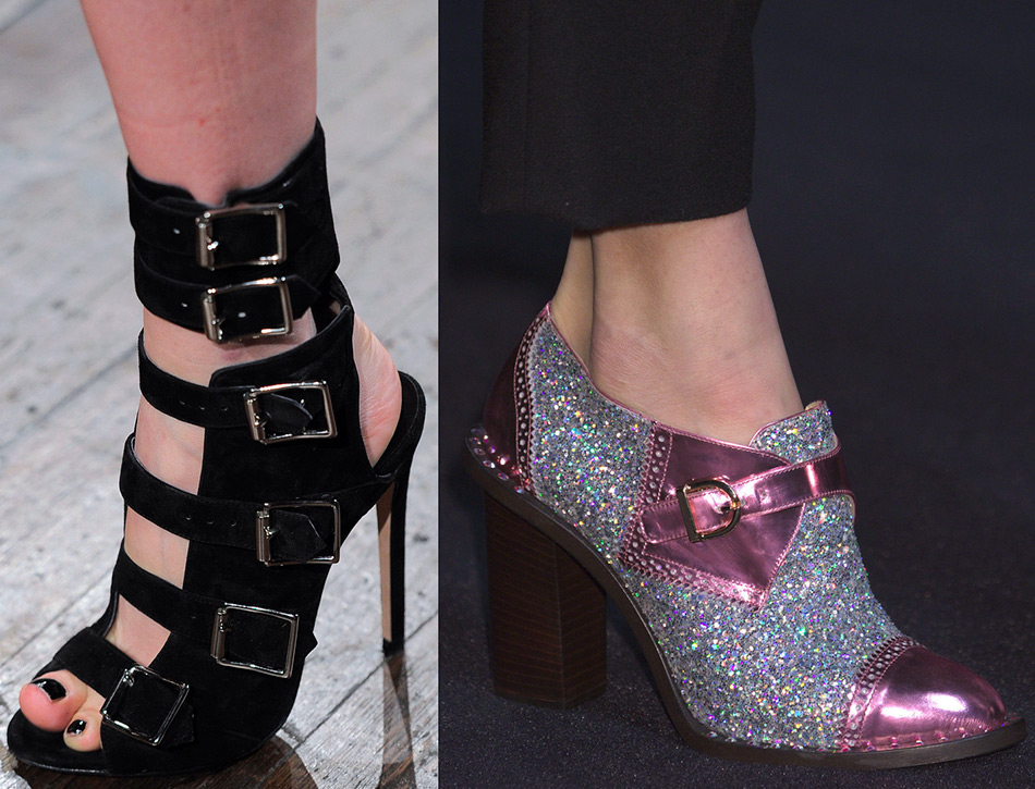 chaussures pour femmes à la mode avec boucles