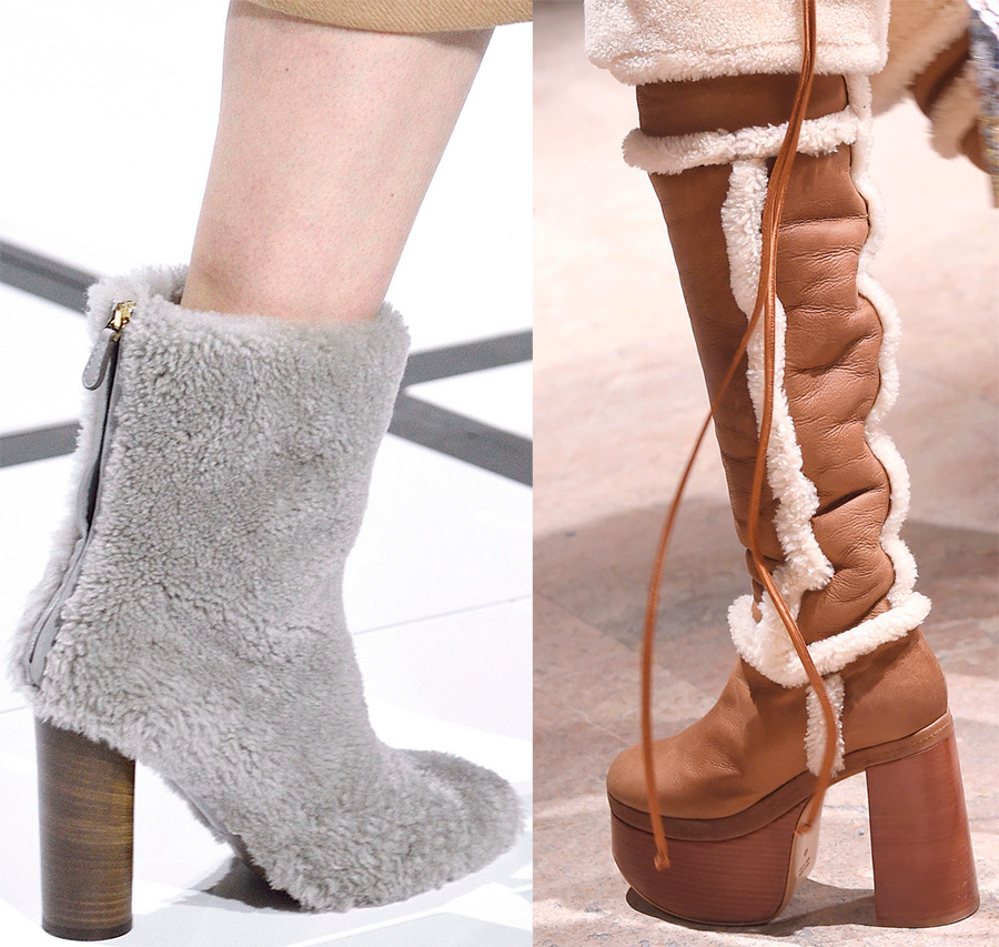 Bottes de fourrure pour l'hiver