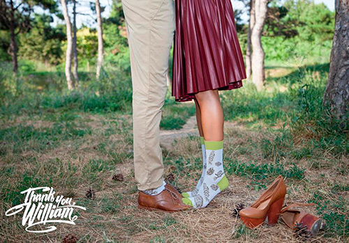 De belles chaussettes pour les gens brillants