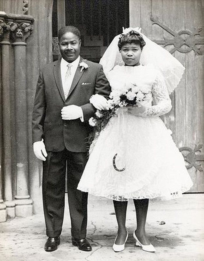 Mariage noir en photos vintage