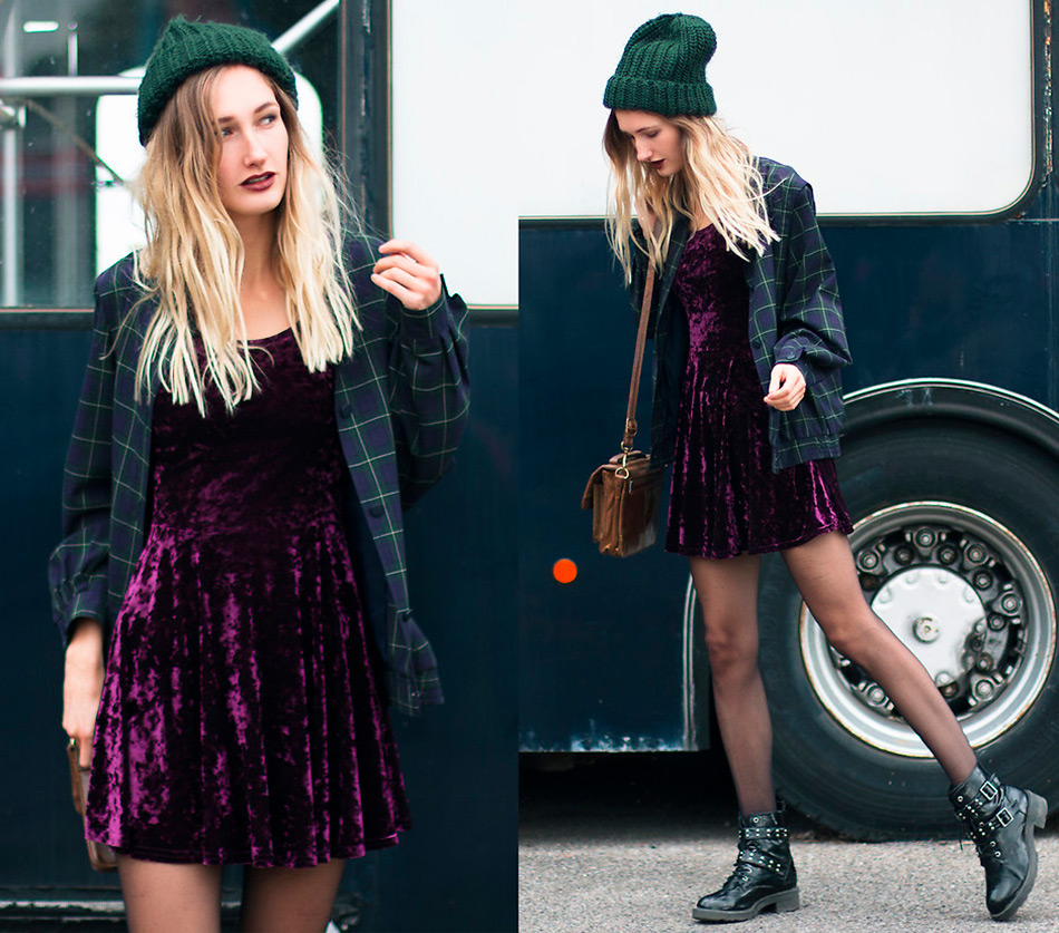 Fille dans le style grunge