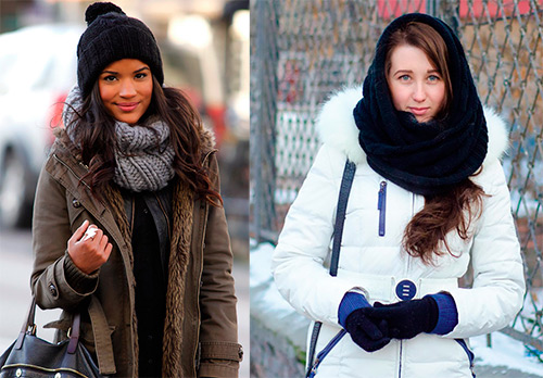 Comment porter un foulard-snood - photo d'images