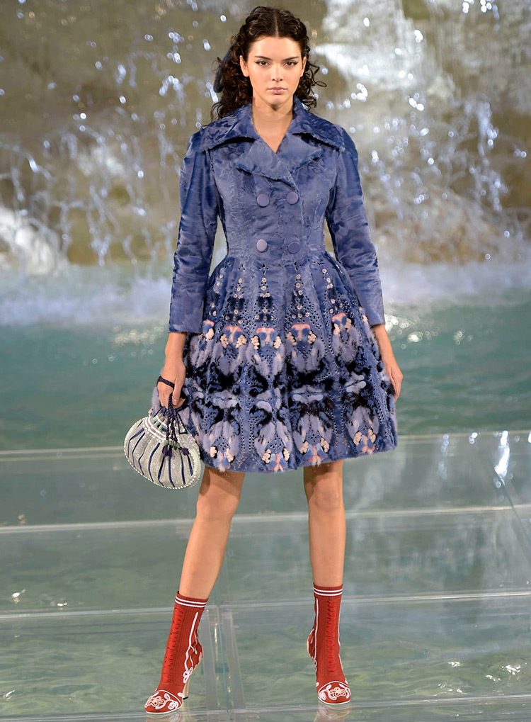 Kendall Jenner sur le podium