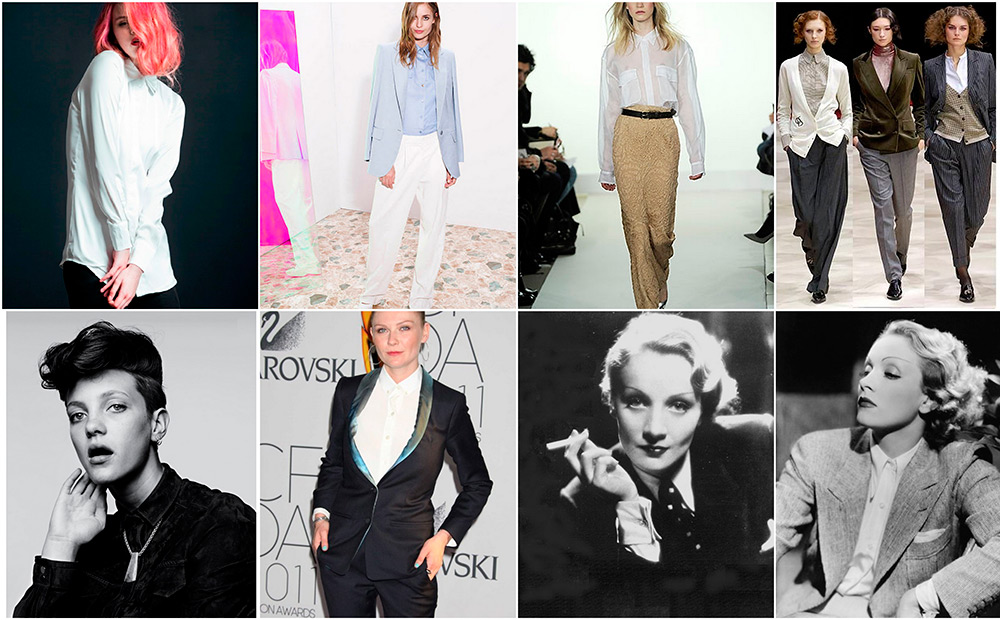 Looks féminins style Dandy