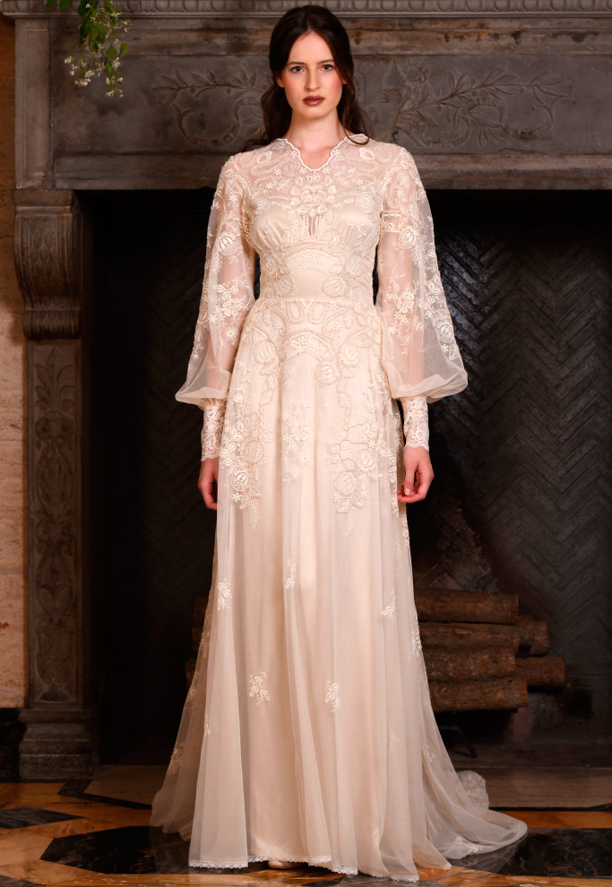 Robe de mariée à manches