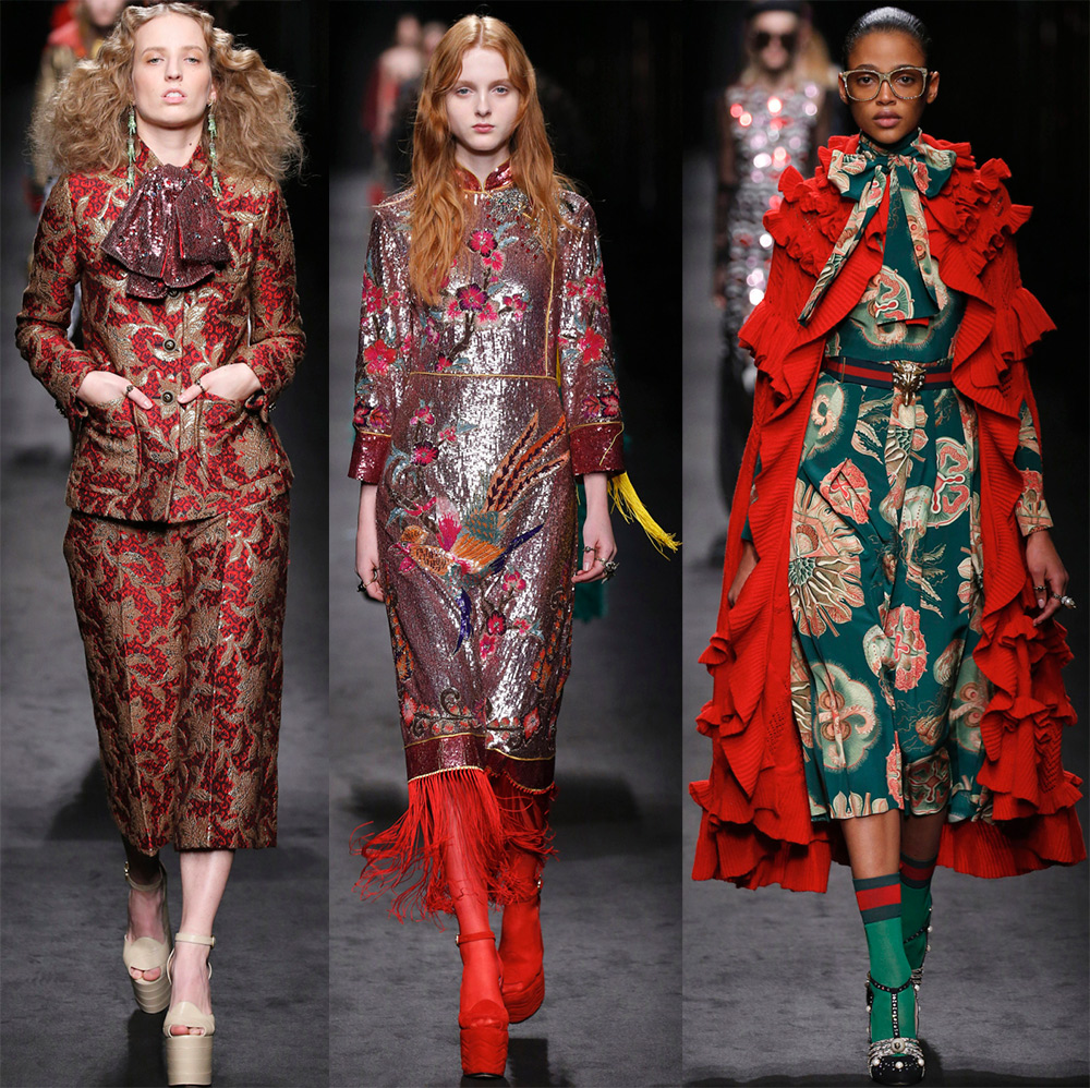 Looks Gucci brillants